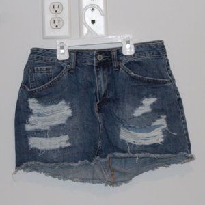 Vanilla Star Denim Mini Skirt Size 5